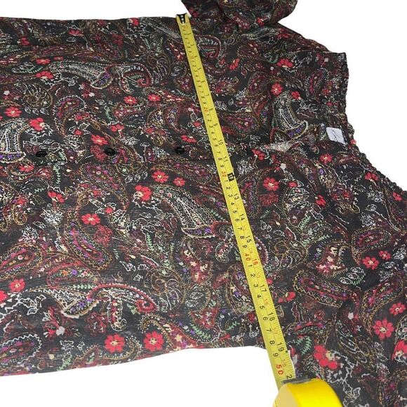 Kim Rogers Paisley Sheer Blouse - Size Small - Picture 7 of 7